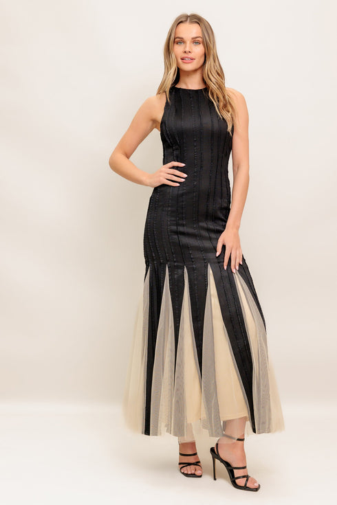 noir-tulle-black-knit-maxi-dress Flying Tomato-Sophia's Style-6